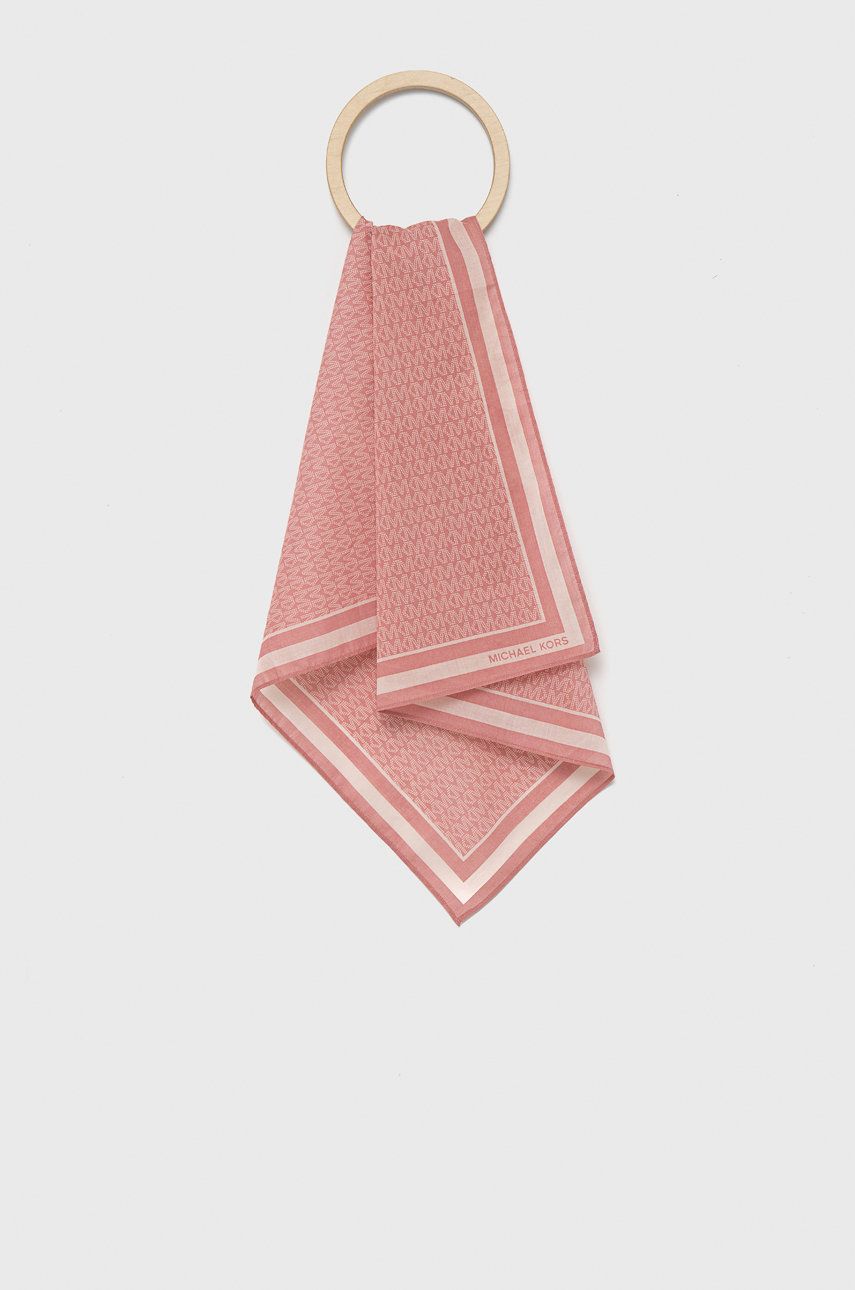 MICHAEL Michael Kors eșarfă din bumbac culoarea roz, modelator 2023 ❤️ Pret Super answear imagine noua 2022