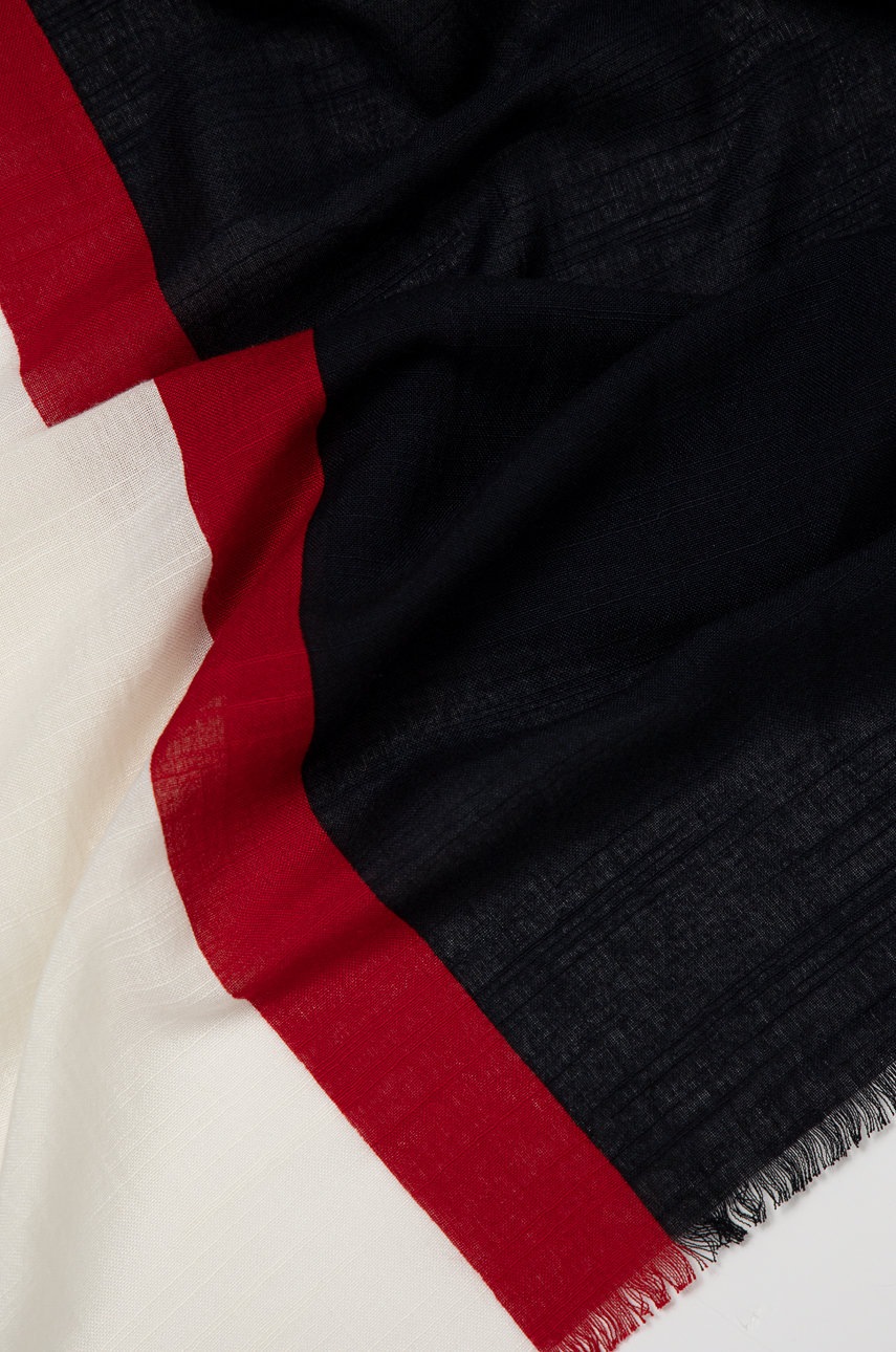 

Шарф Tommy Hilfiger женский цвет белый узорный