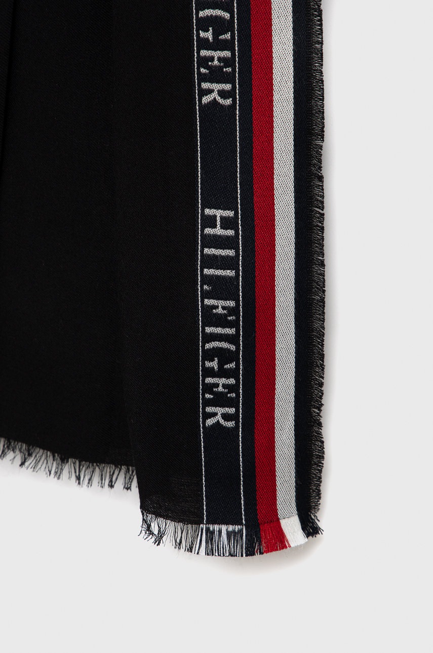 

Шарф Tommy Hilfiger мужской цвет чёрный с узором