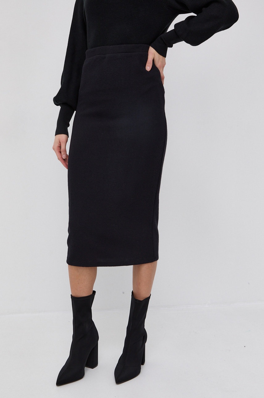 

Юбка Vero Moda цвет чёрный midi прямая