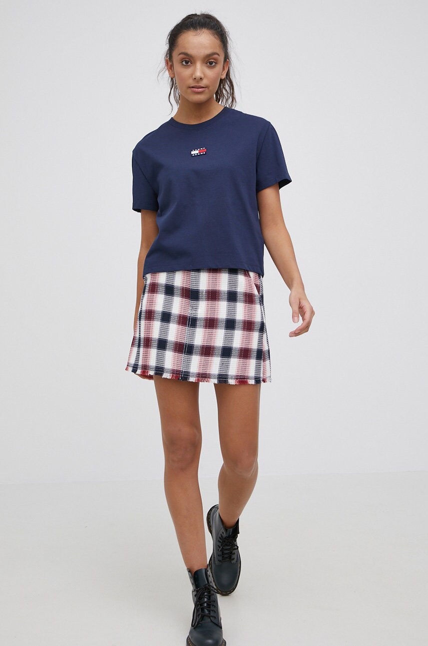 

Бавовняна спідниця Tommy Jeans mini пряма