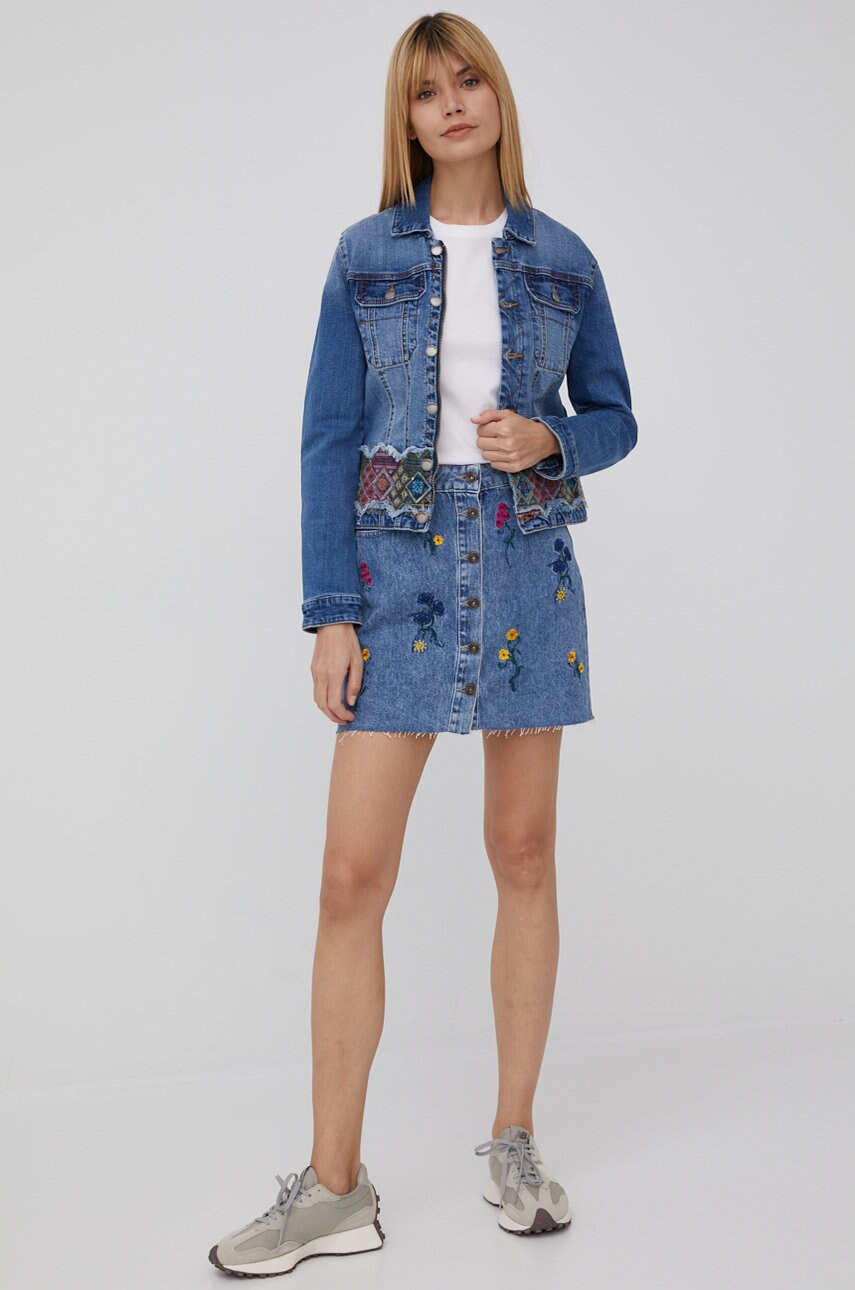 

Бавовняна спідниця Desigual mini розкльошена