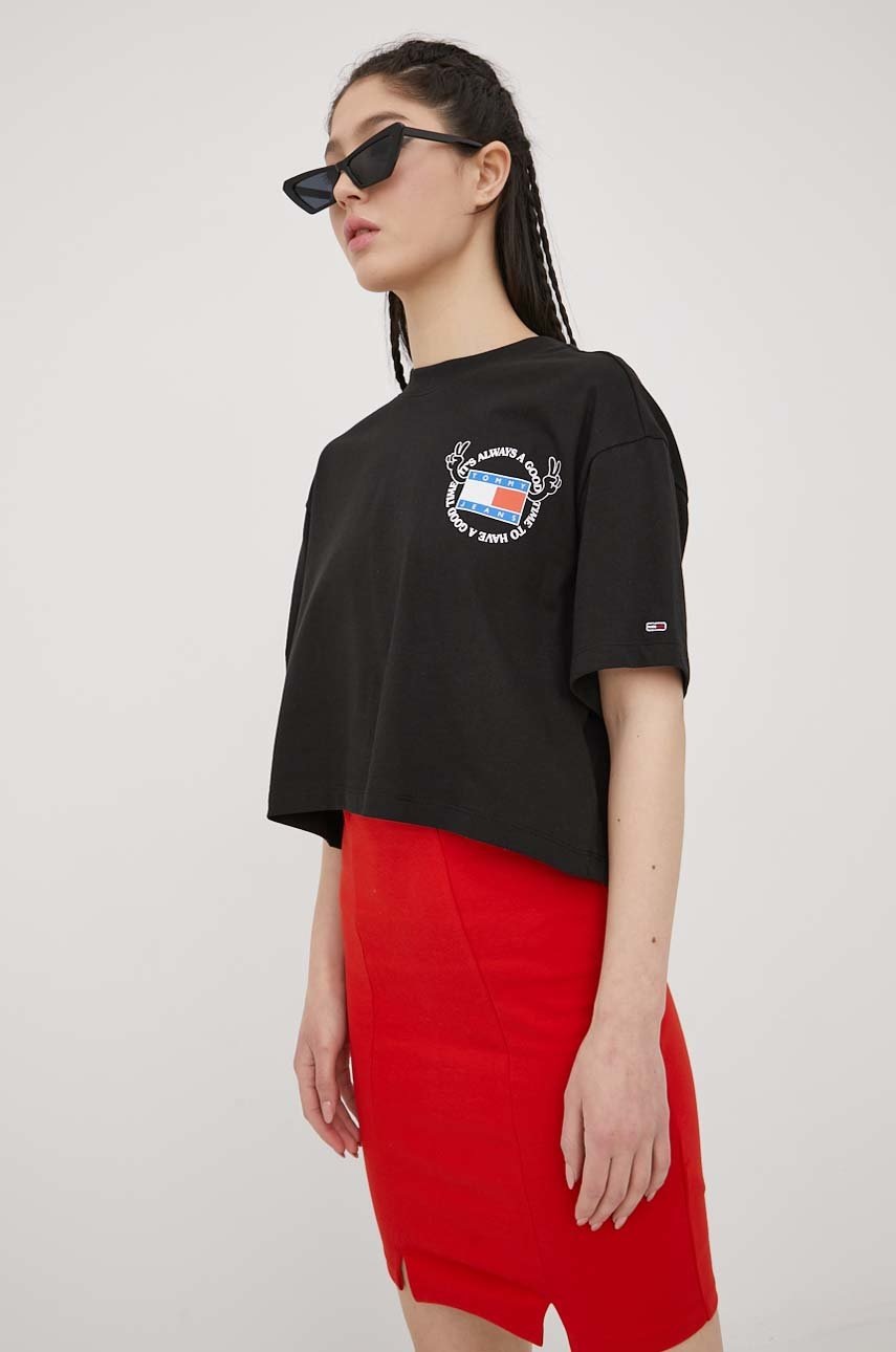 

Спідниця Tommy Jeans колір червоний mini олівець