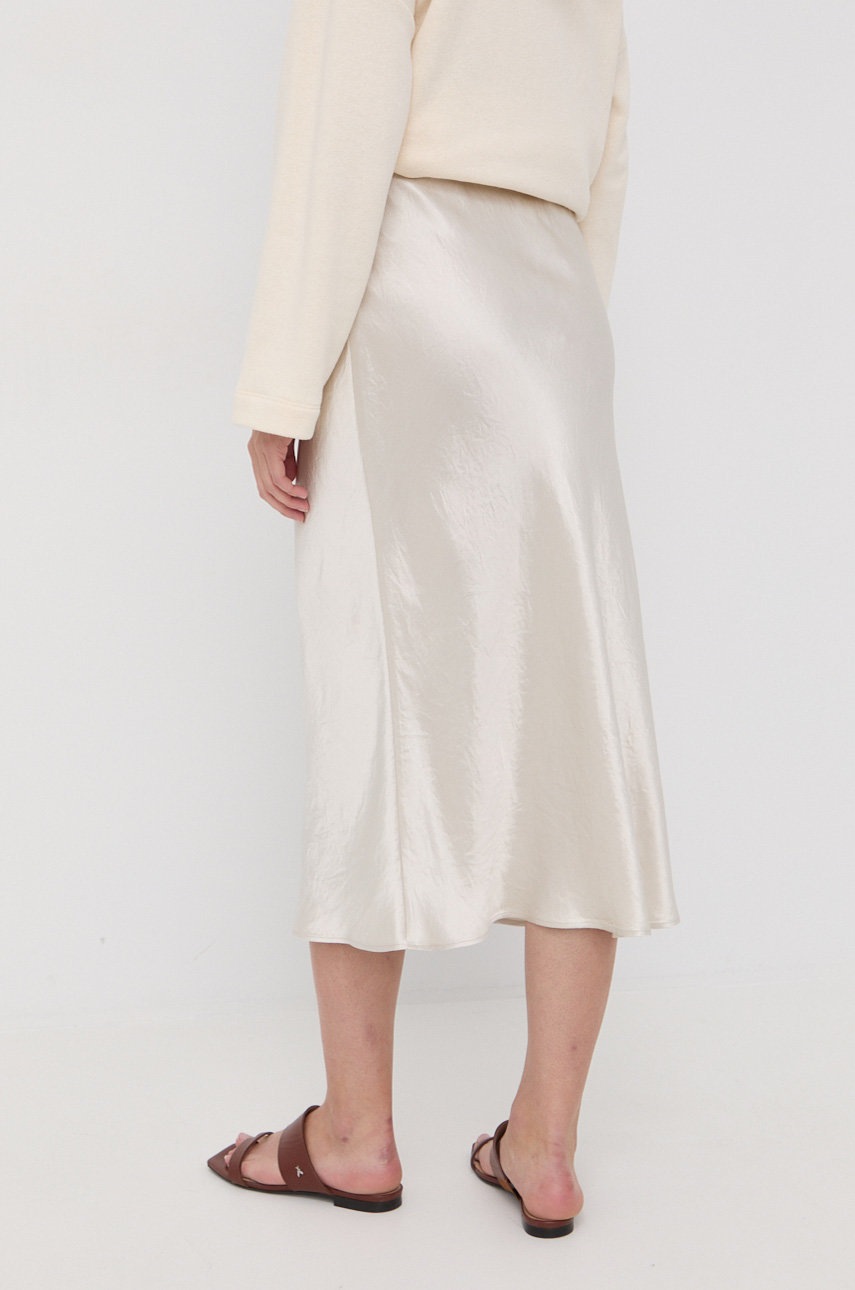 

Спідниця Max Mara Leisure колір бежевий maxi пряма