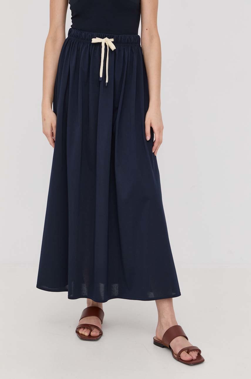 

Спідниця Max Mara Leisure колір синій maxi розкльошена