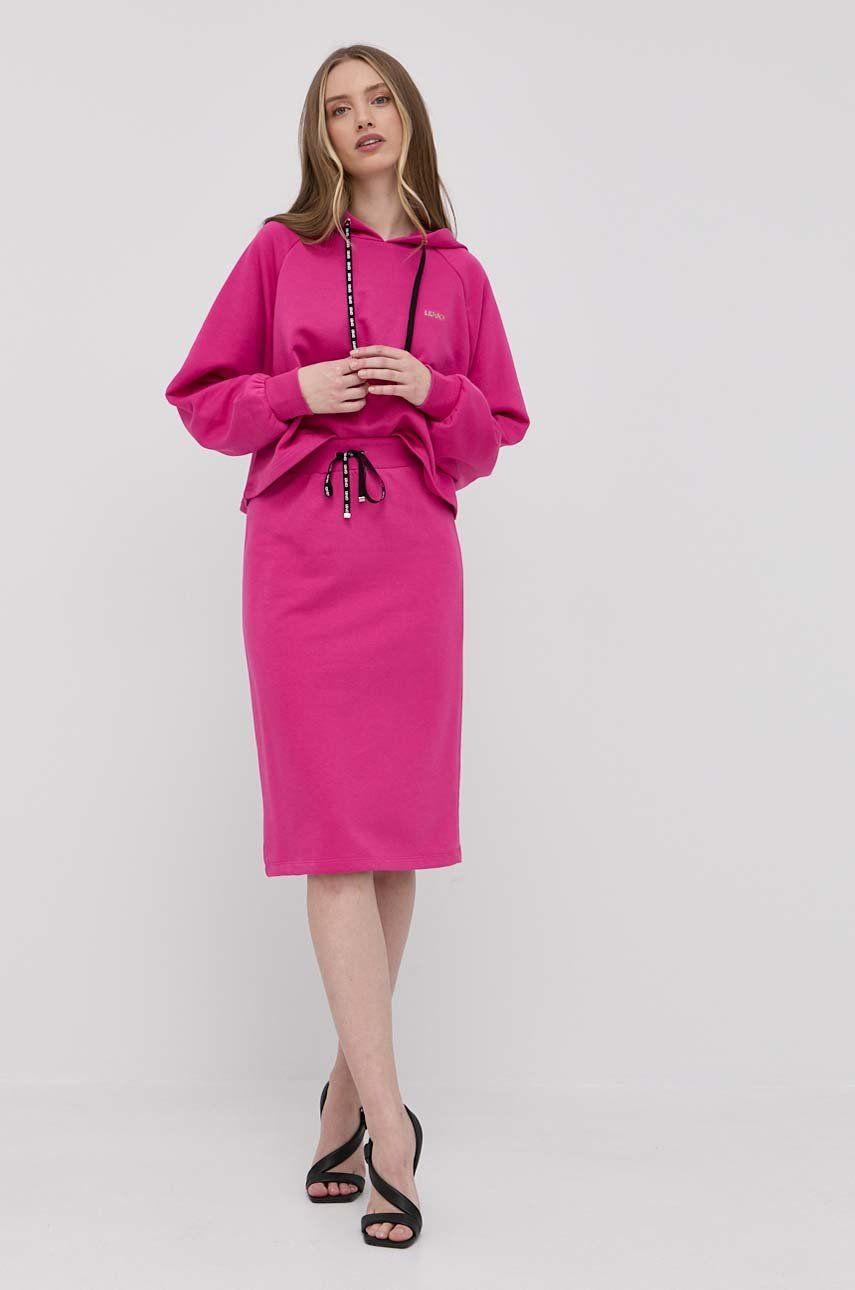 Liu Jo spódnica kolor różowy mini prosta