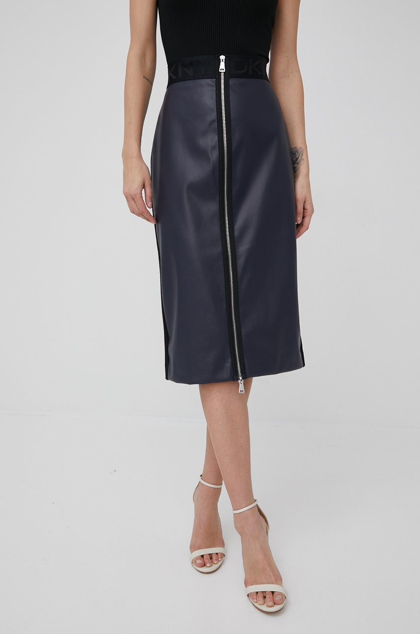 

Спідниця Dkny колір синій midi олівець