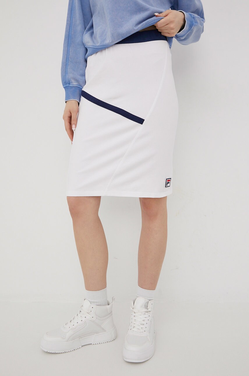 

Юбка Fila цвет белый midi прямая