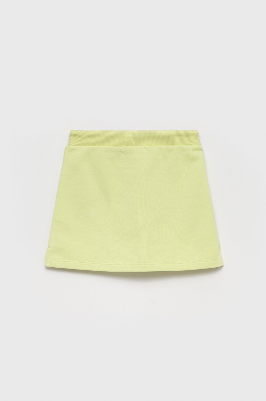 Детская юбка Calvin Klein Jeans цвет зелёный mini прямая Детская юбка Calvin Klein Jeans цвет зелёный mini прямая