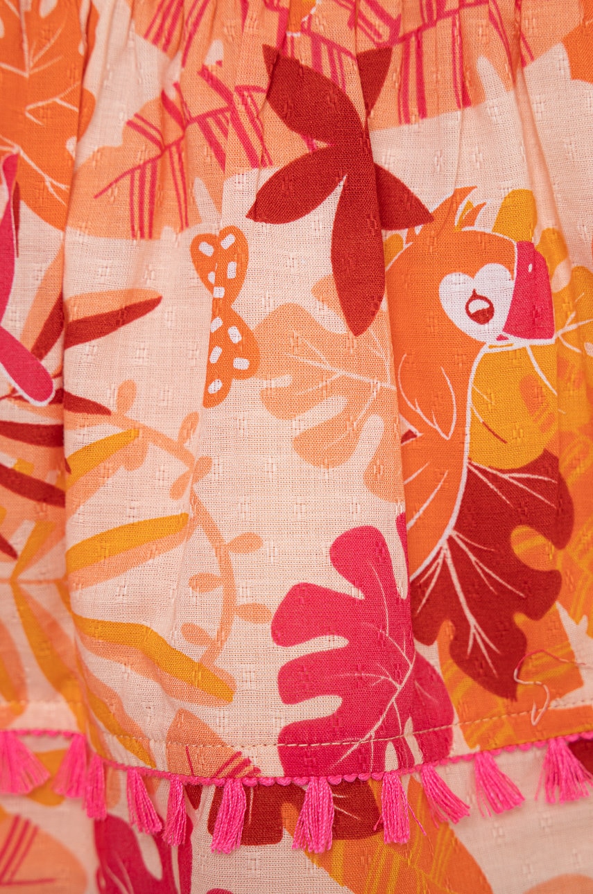 Детская хлопковая юбка United Colors of Benetton цвет оранжевый mini расклешённая в Киеве Детская хлопковая юбка United Colors of Benetton цвет оранжевый mini расклешённая в Киеве