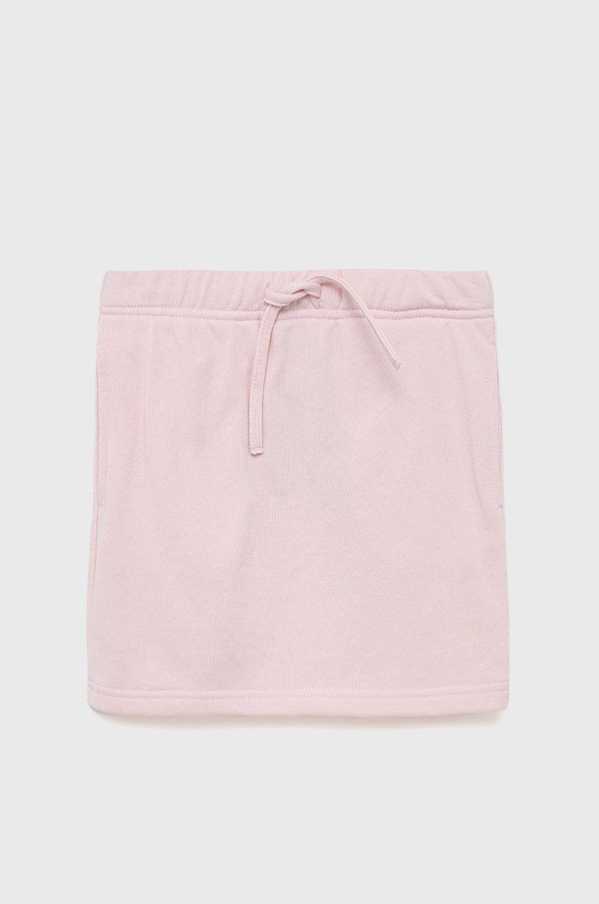 Dětská sukně Kids Only růžová barva, mini, jednoduchý - růžová -  60% Bavlna
