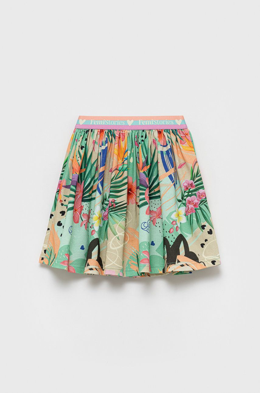 Dětská bavlněná sukně Femi Stories Mizi mini - vícebarevná -  100% Bavlna