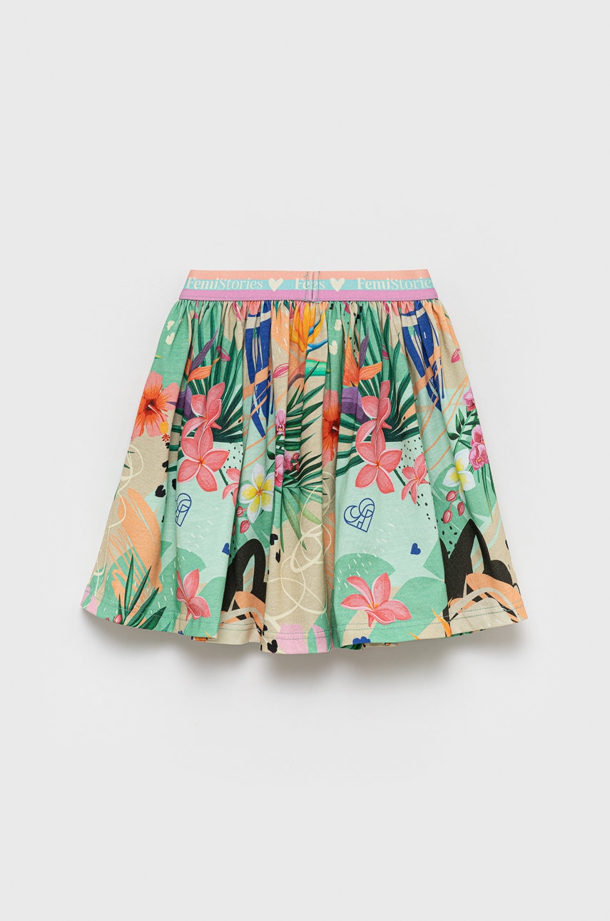 Детская хлопковая юбка Femi Stories Mizi mini расклешённая Детская хлопковая юбка Femi Stories Mizi mini расклешённая