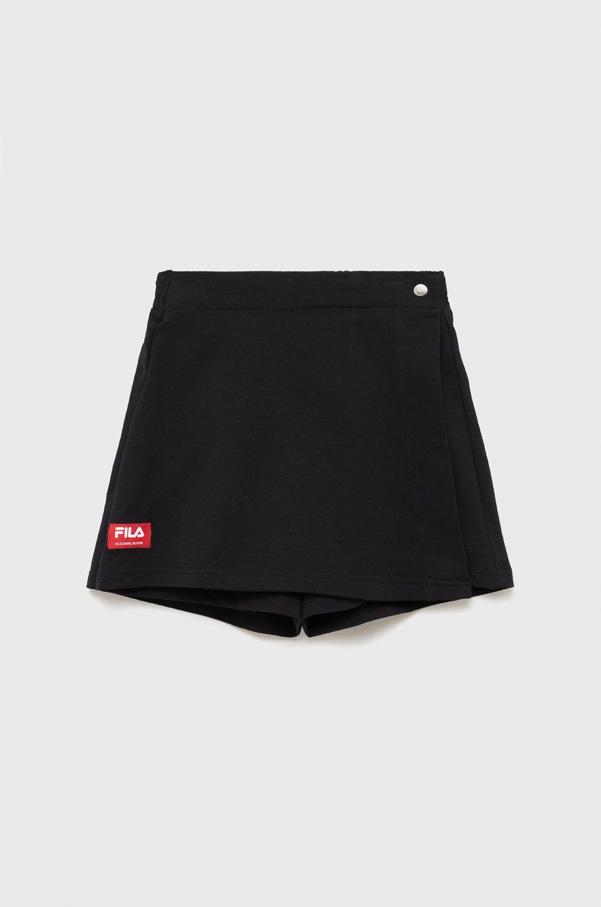 Fila pantaloni scurti copii culoarea negru,