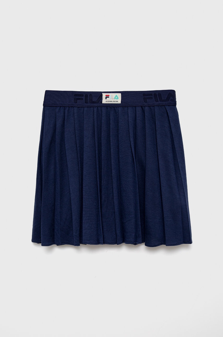 Fila fusta fete culoarea albastru marin, mini, evazati