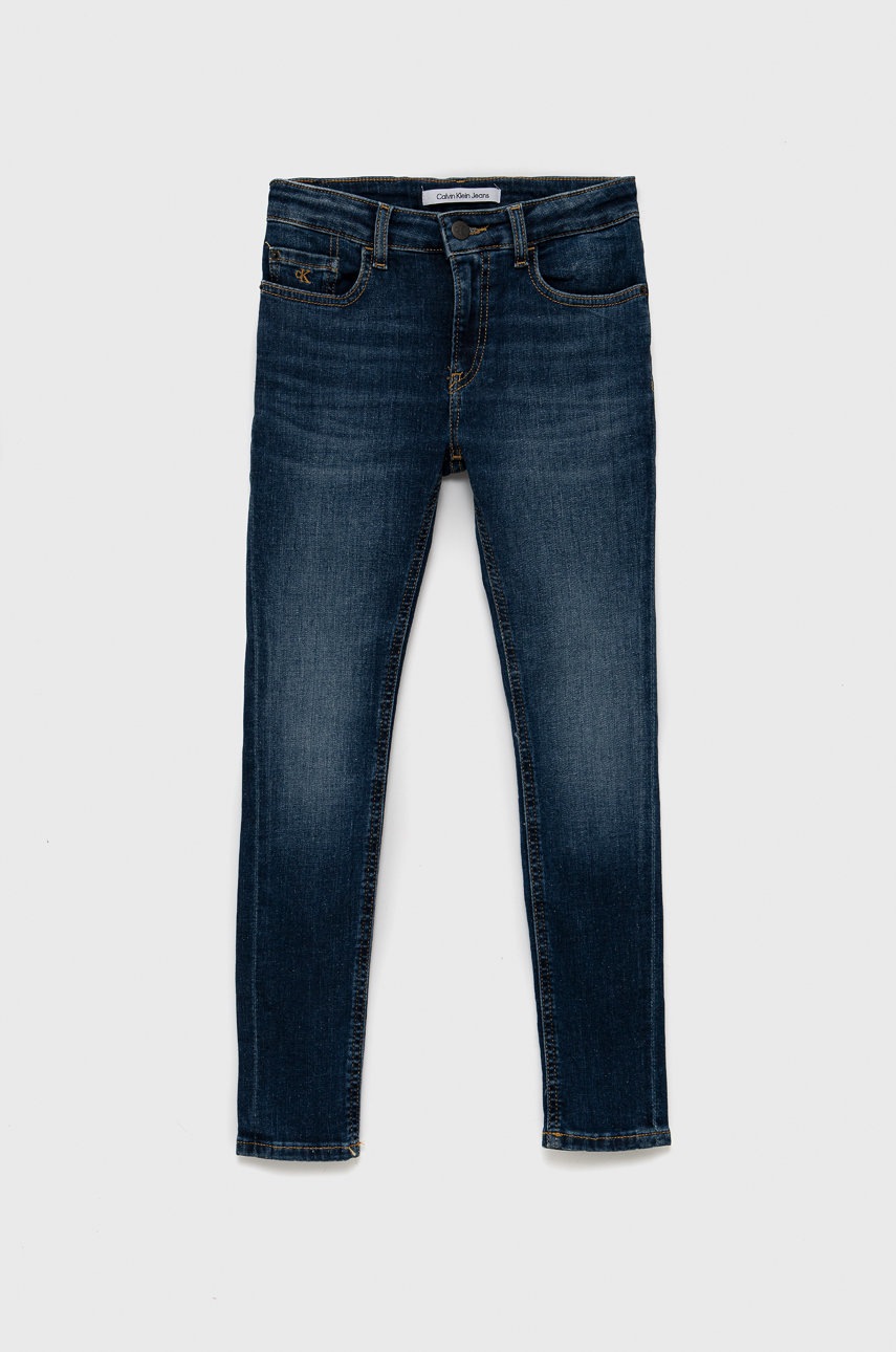 

Детски дънки Calvin Klein Jeans, Тъмносин