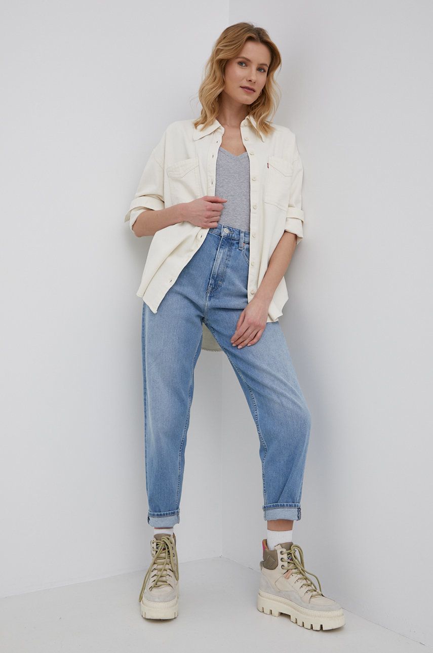 Tommy Jeans jeansi Ce610 femei, high waist answear.ro