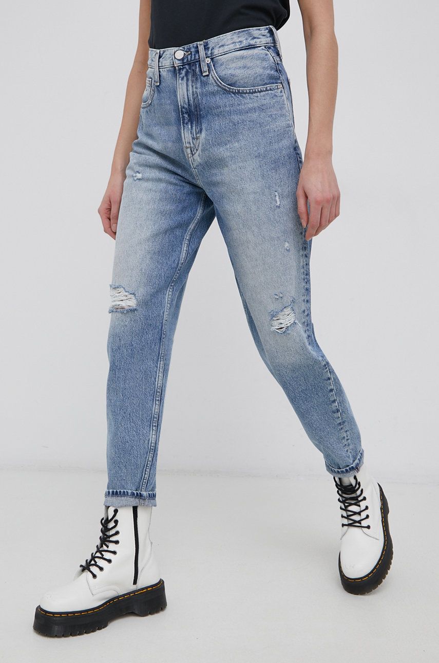 Tommy Jeans jeansi Ce817 femei, high waist answear.ro