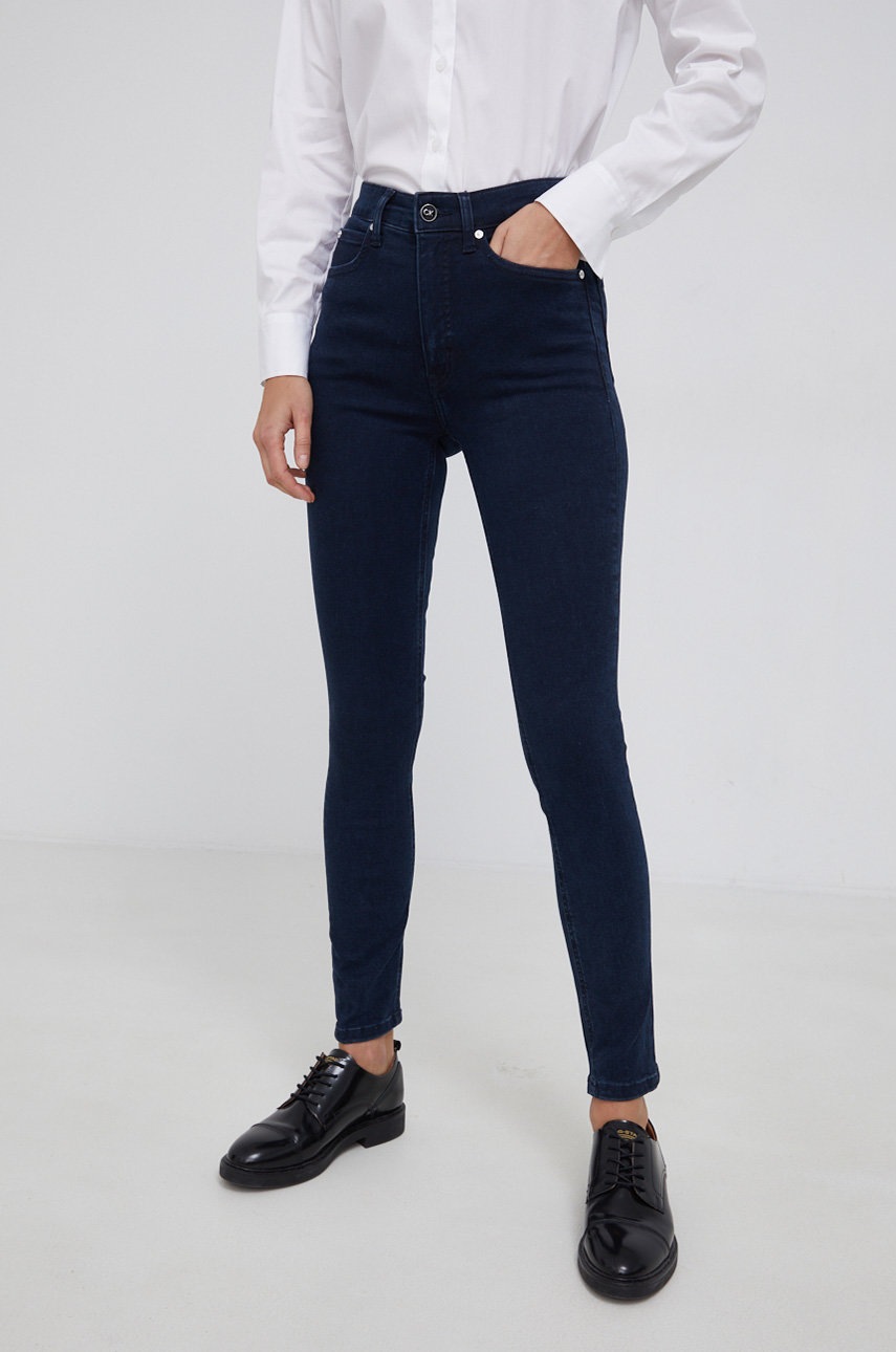 

Дънки Calvin Klein дамски с висока талия, Тъмносин