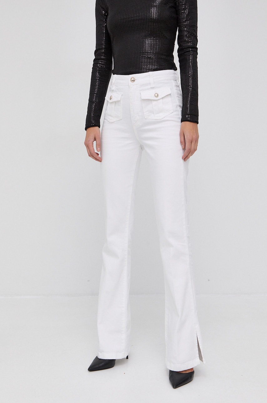 

Дънки Guess Jossy дамски с висока талия, Бял