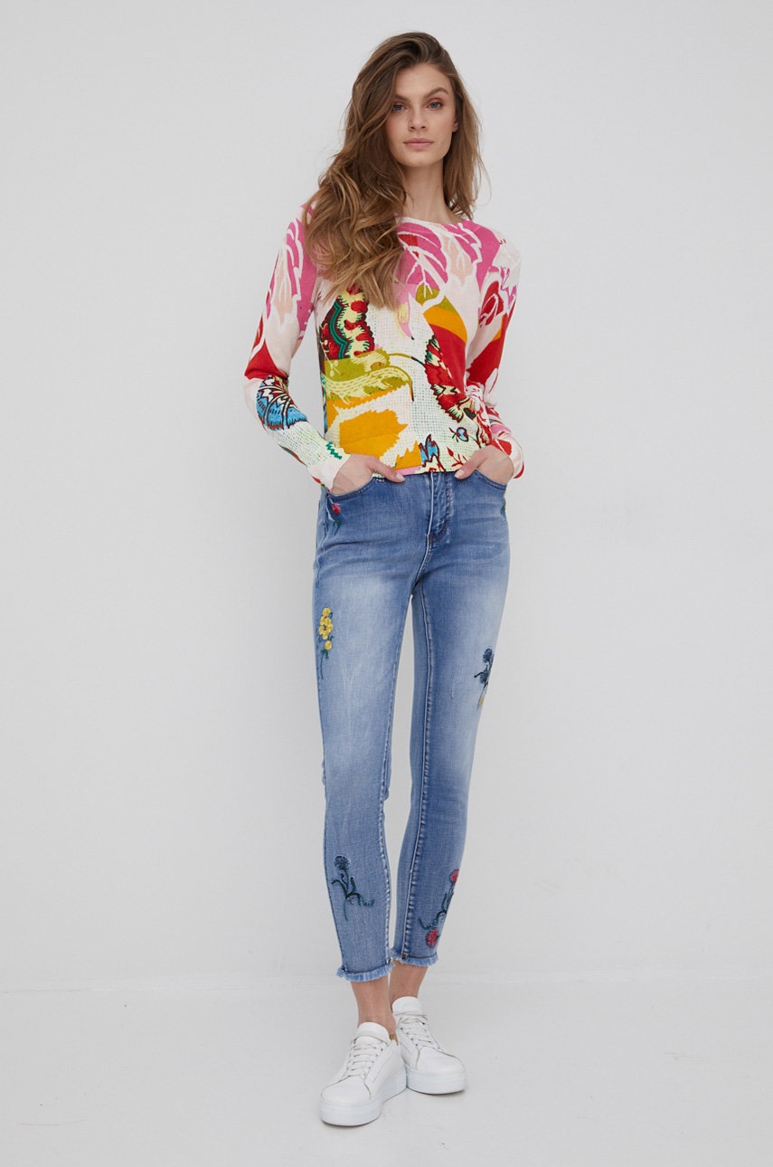 

Джинсы Desigual женские средняя посадка