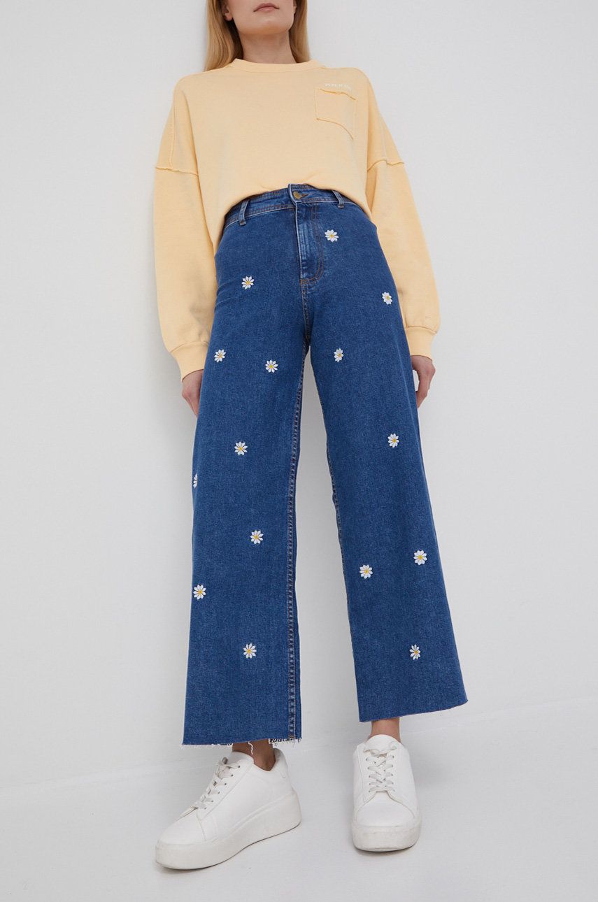 Desigual jeansi femei , high waist ANSWEAR