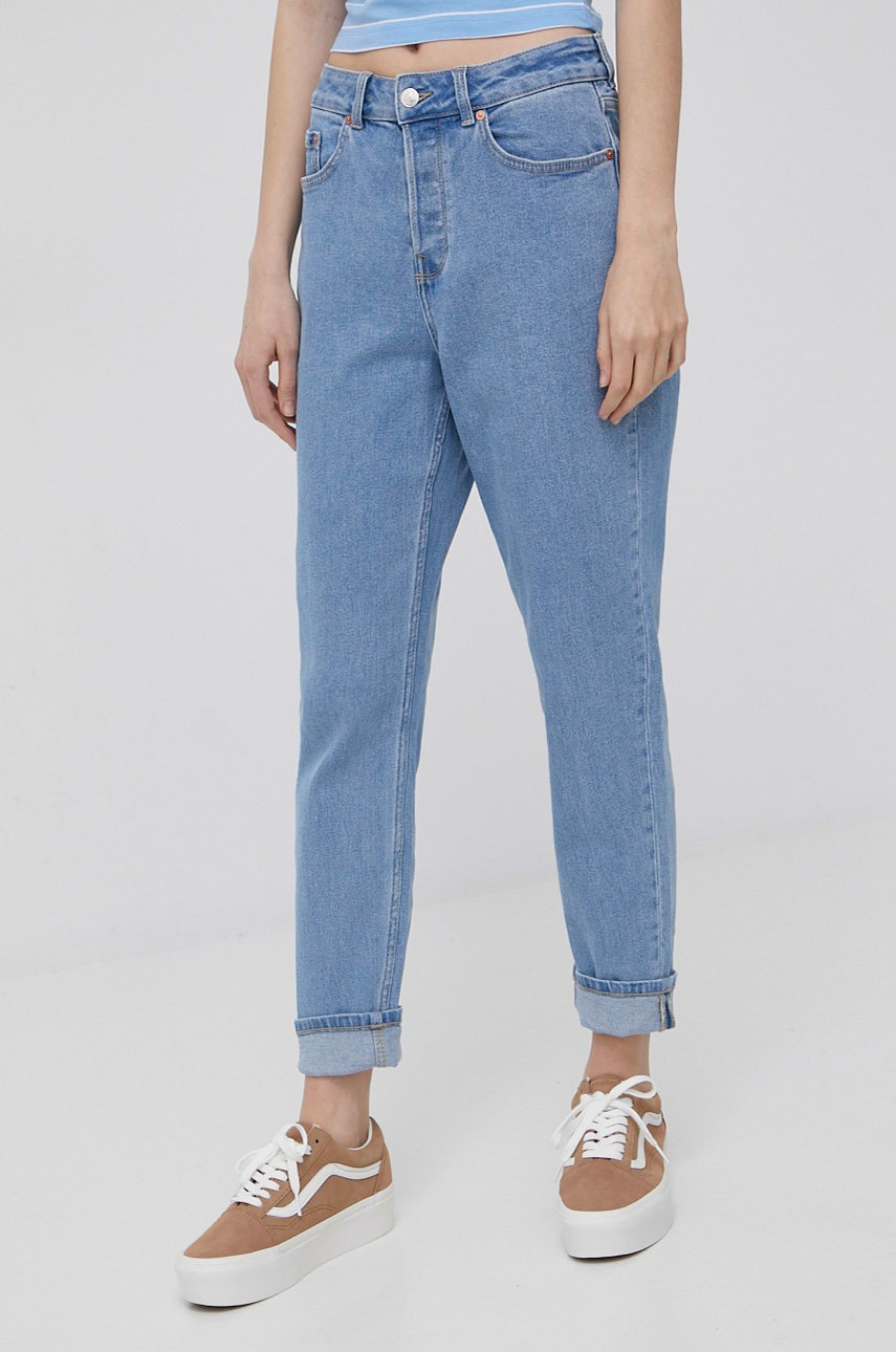 

Дънки Tom Tailor дамско в с висока талия, Син