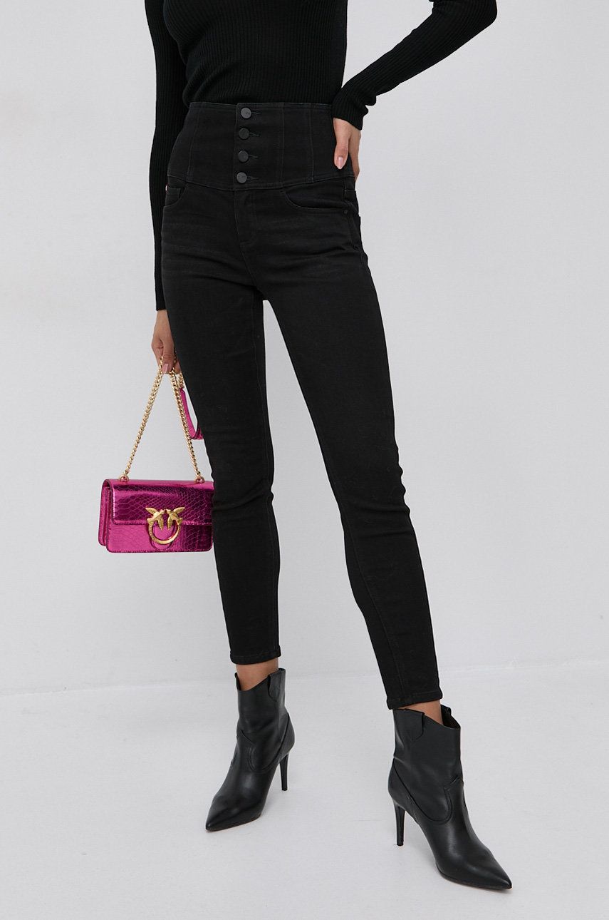 Miss Sixty Jeans din amestec de cașmir femei, high waist answear imagine noua