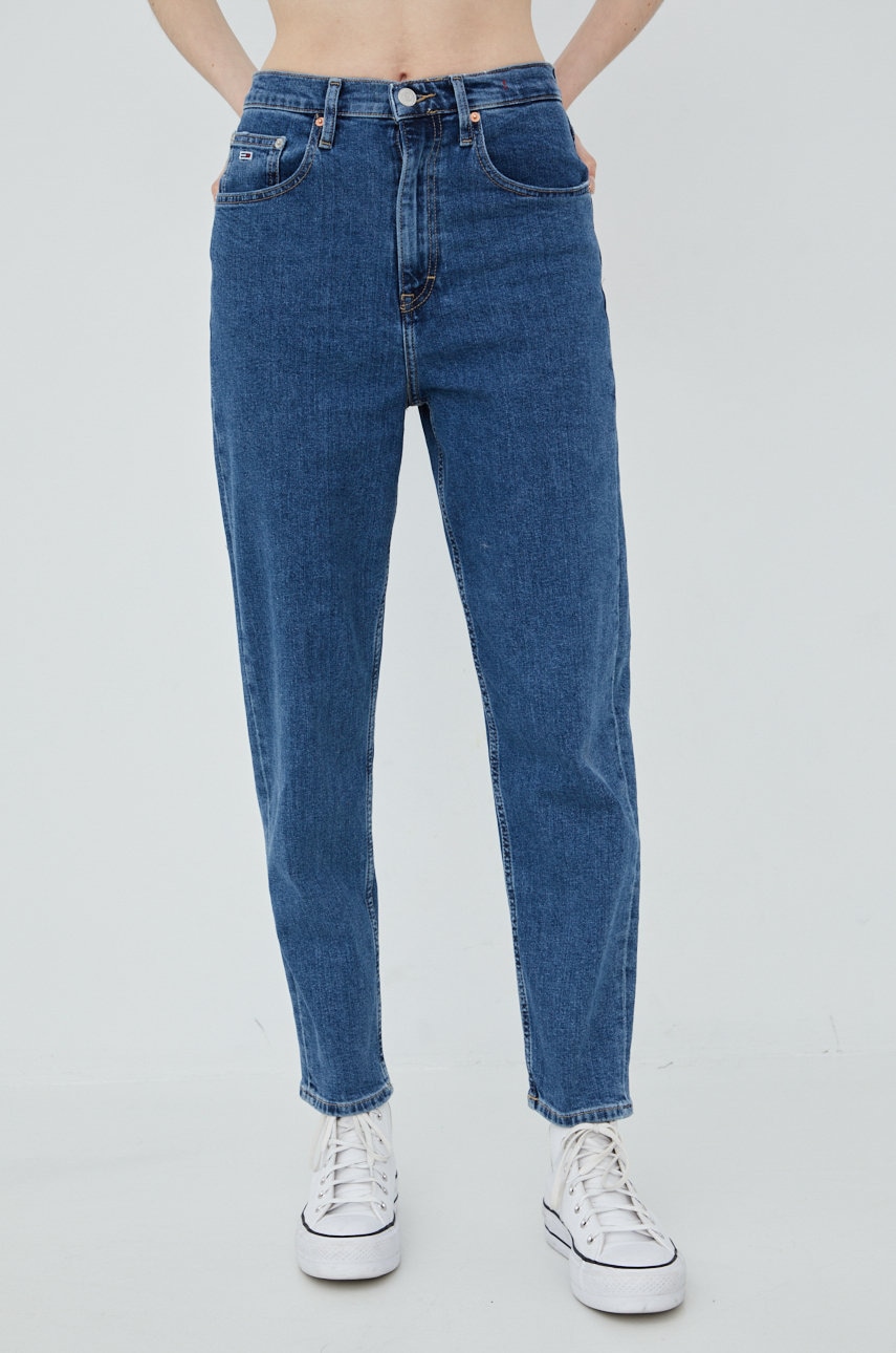 

Дънки Tommy Jeans с висока талия, Син