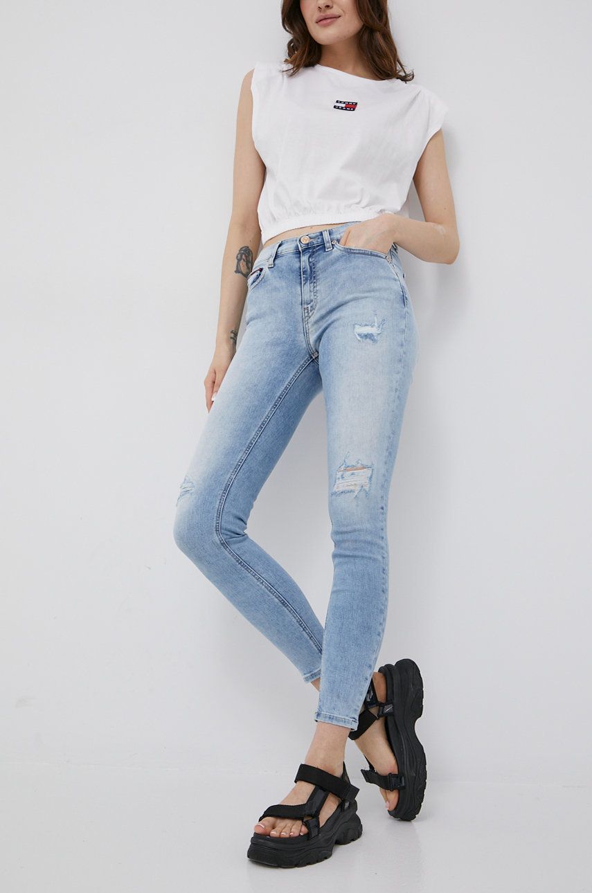 Tommy Jeans jeansy NORA BF2214 damskie medium waist