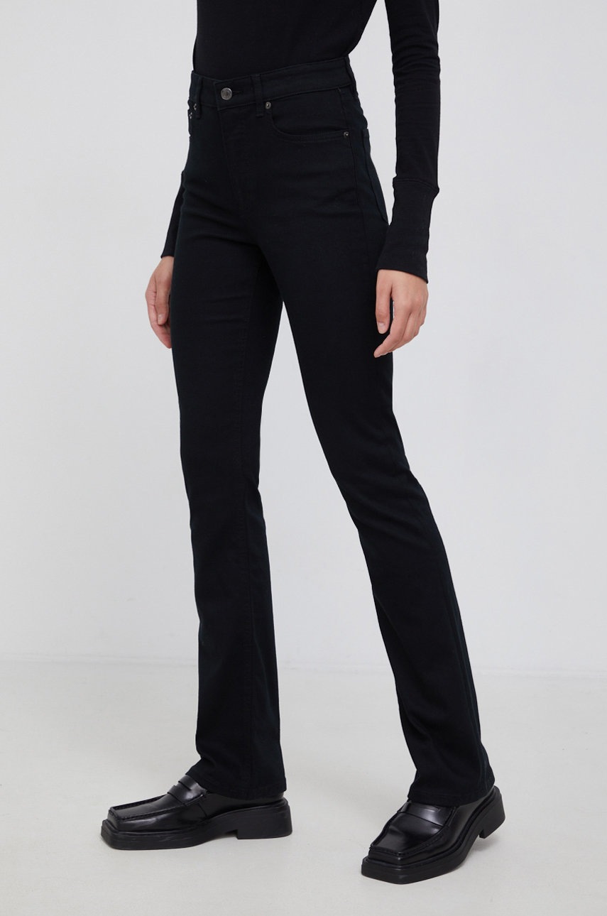 

Дънки Lauren Ralph Lauren дамски с висока талия, Черен