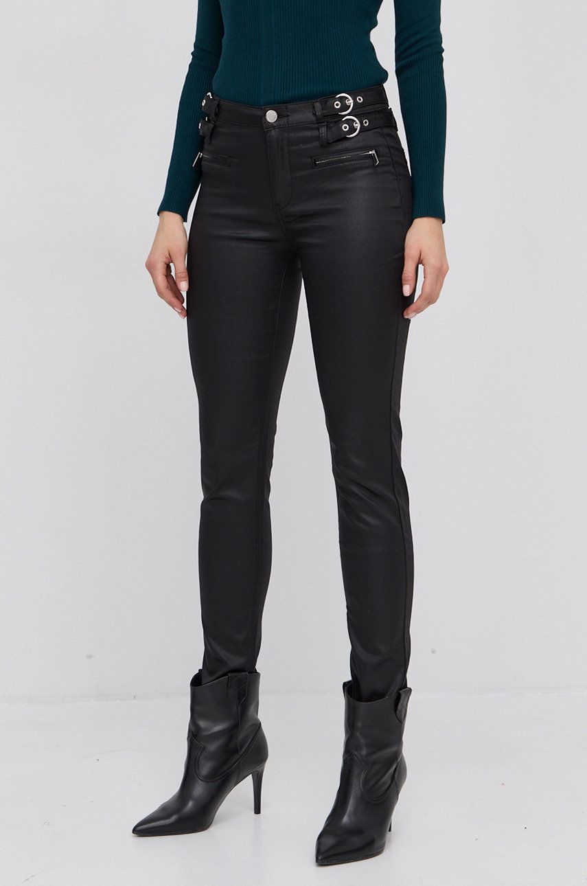 Morgan Pantaloni femei, high waist answear.ro poza 2022