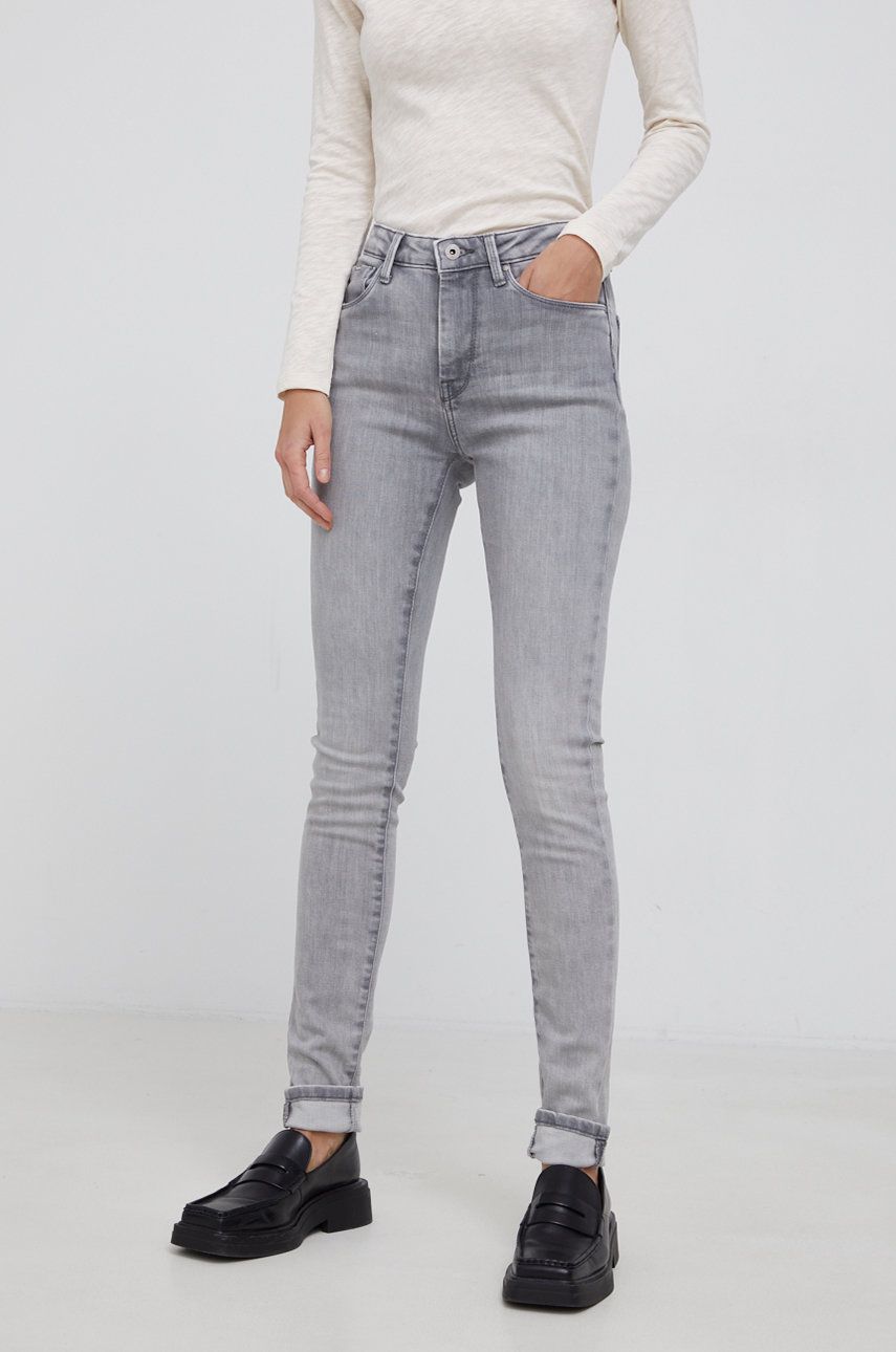 Levně Džíny Pepe Jeans Regent dámské, high waist