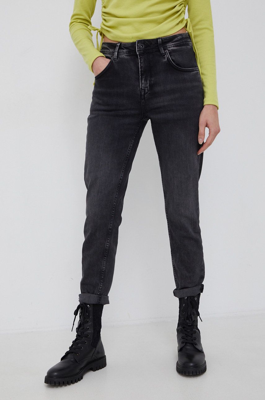 Pepe Jeans Jeans Violet femei, high waist 2022 ❤️ Pret Super answear imagine noua 2022
