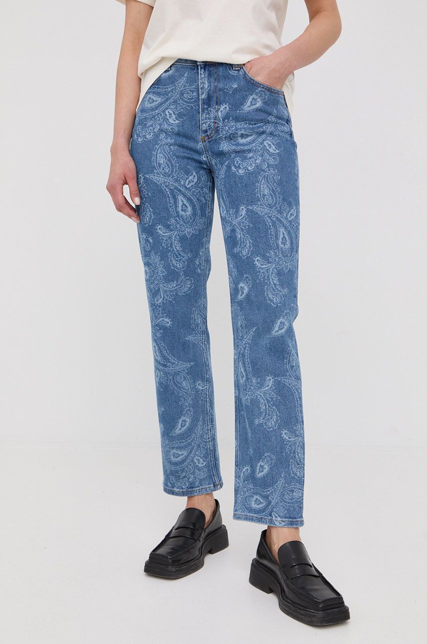 The Kooples jeansi femei , medium waist answear.ro imagine megaplaza.ro
