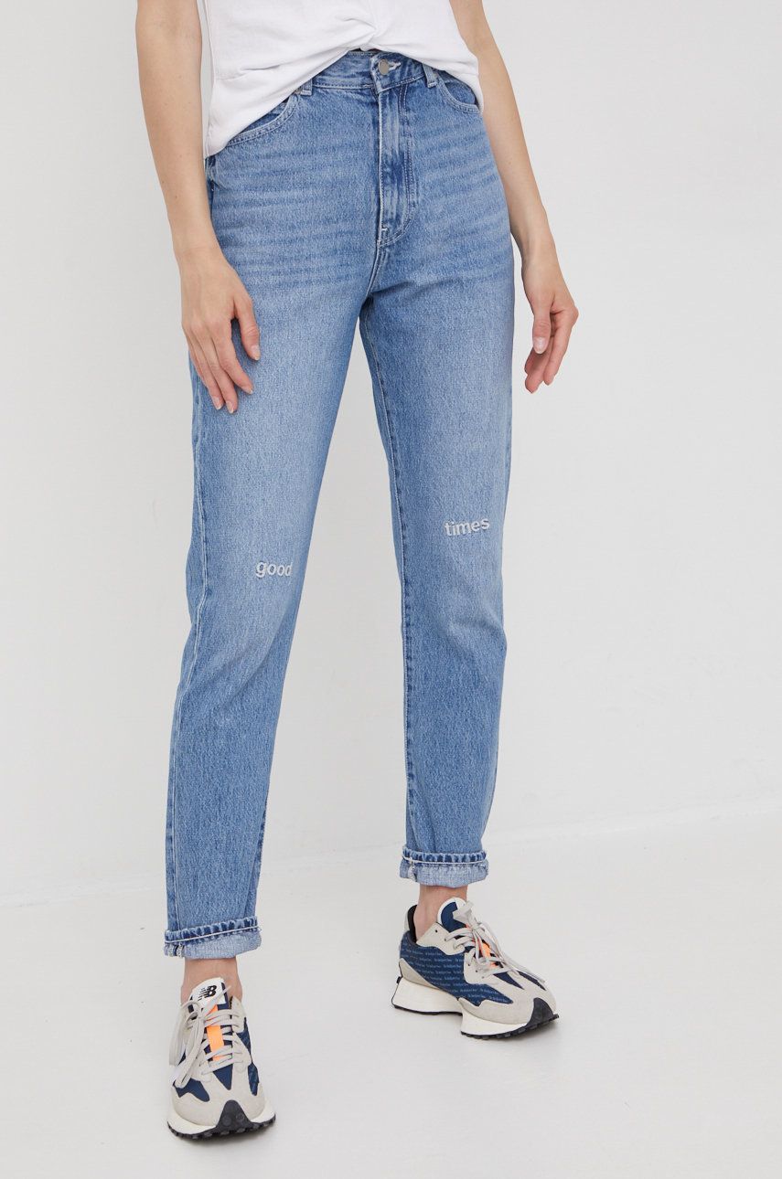 Dr. Denim jeansi femei , high waist imagine reduceri black friday 2021 answear.ro