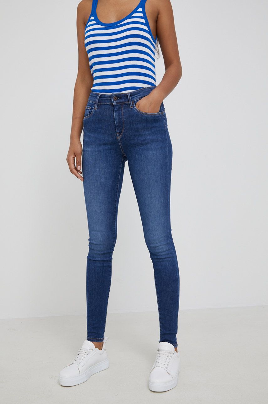 Pepe Jeans jeansi Zoe femei, medium waist answear imagine noua