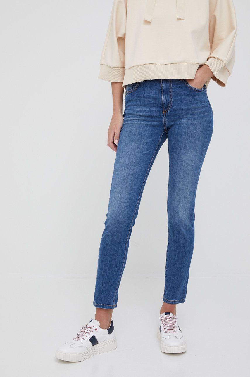 Sisley jeansy Papeete damskie high waist