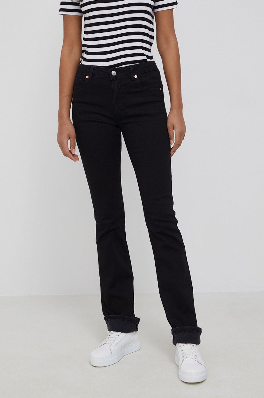 United Colors of Benetton jeansi femei, medium waist imagine reduceri black friday 2021 answear.ro