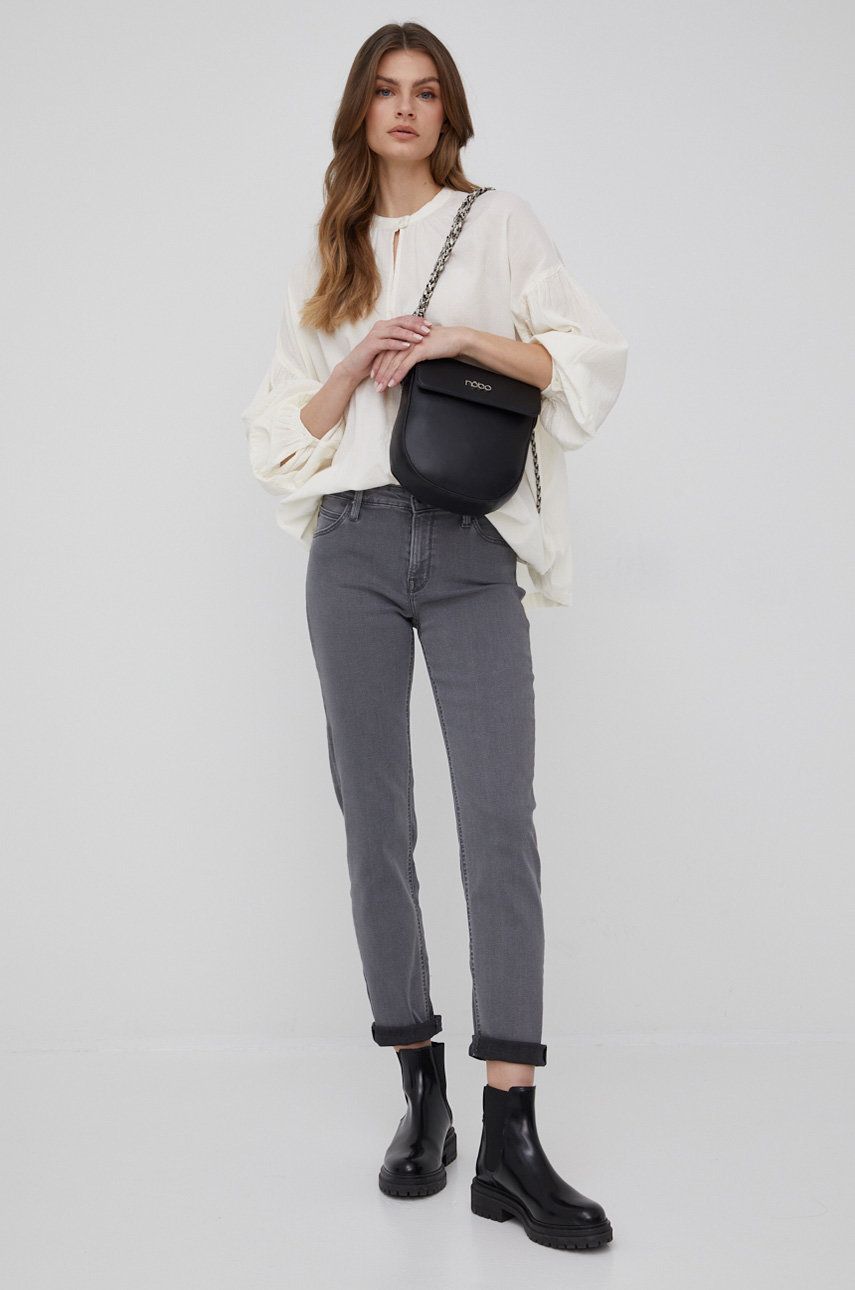 Lee jeansi Elly Grey Rylee femei , medium waist answear imagine noua