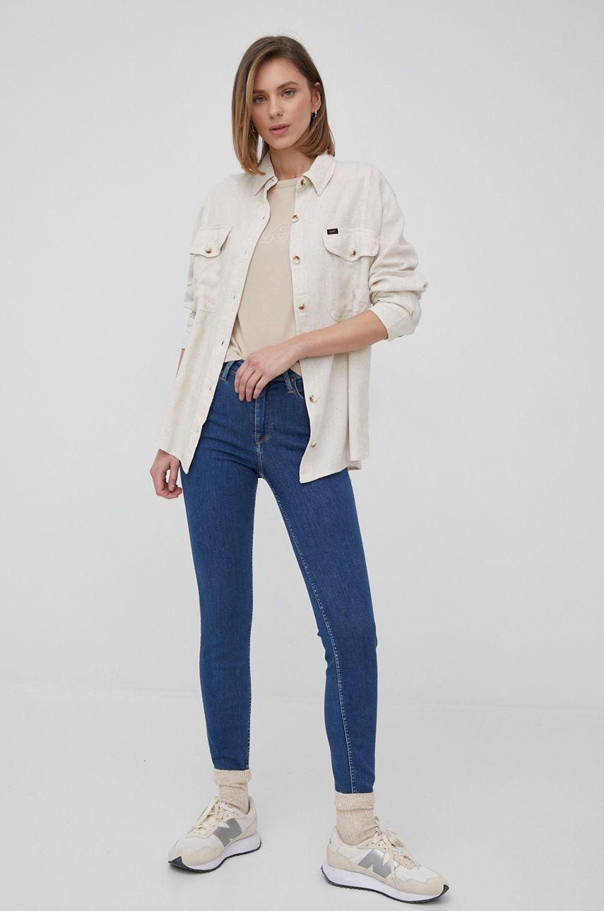 Lee jeansi Foreverfit Clean Riley femei , medium waist answear.ro