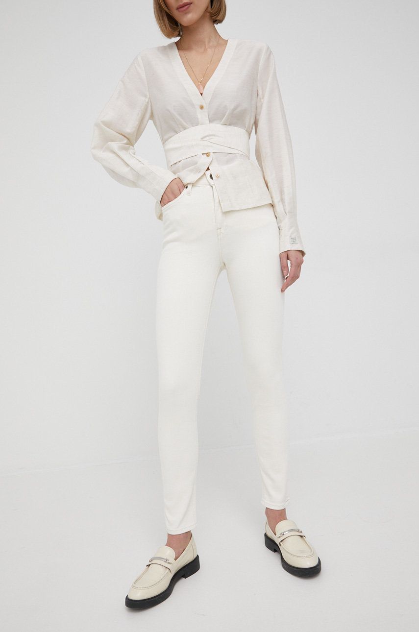 Lee jeansi Scarlett High Ecru femei , high waist 2023 ❤️ Pret Super answear imagine noua 2022
