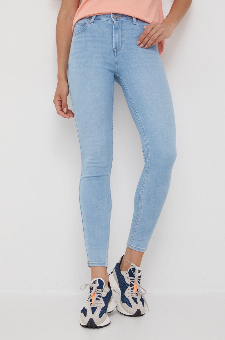 Lee jeansi Scarlett High Joanna Light femei , high waist imagine reduceri black friday 2021 answear.ro