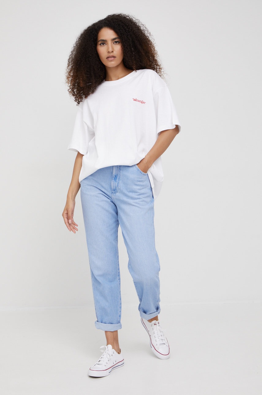 

Джинсы Wrangler Comfy Mom Ice Ice Baby женские высокая посадка