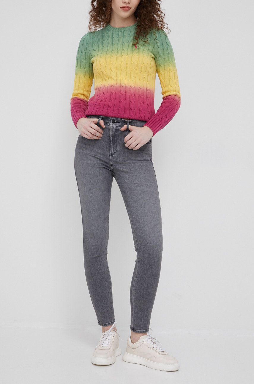 Wrangler jeansi High Rise Skinny Vintage Grey femei , high waist 2023 ❤️ Pret Super answear imagine noua 2022