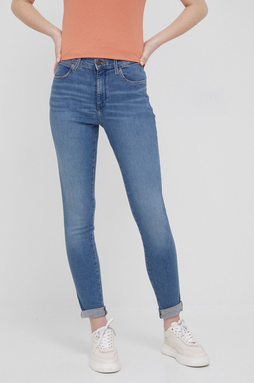 Wrangler jeansi High Rise Skinny Day Trip femei , high waist -DAY imagine megaplaza.ro