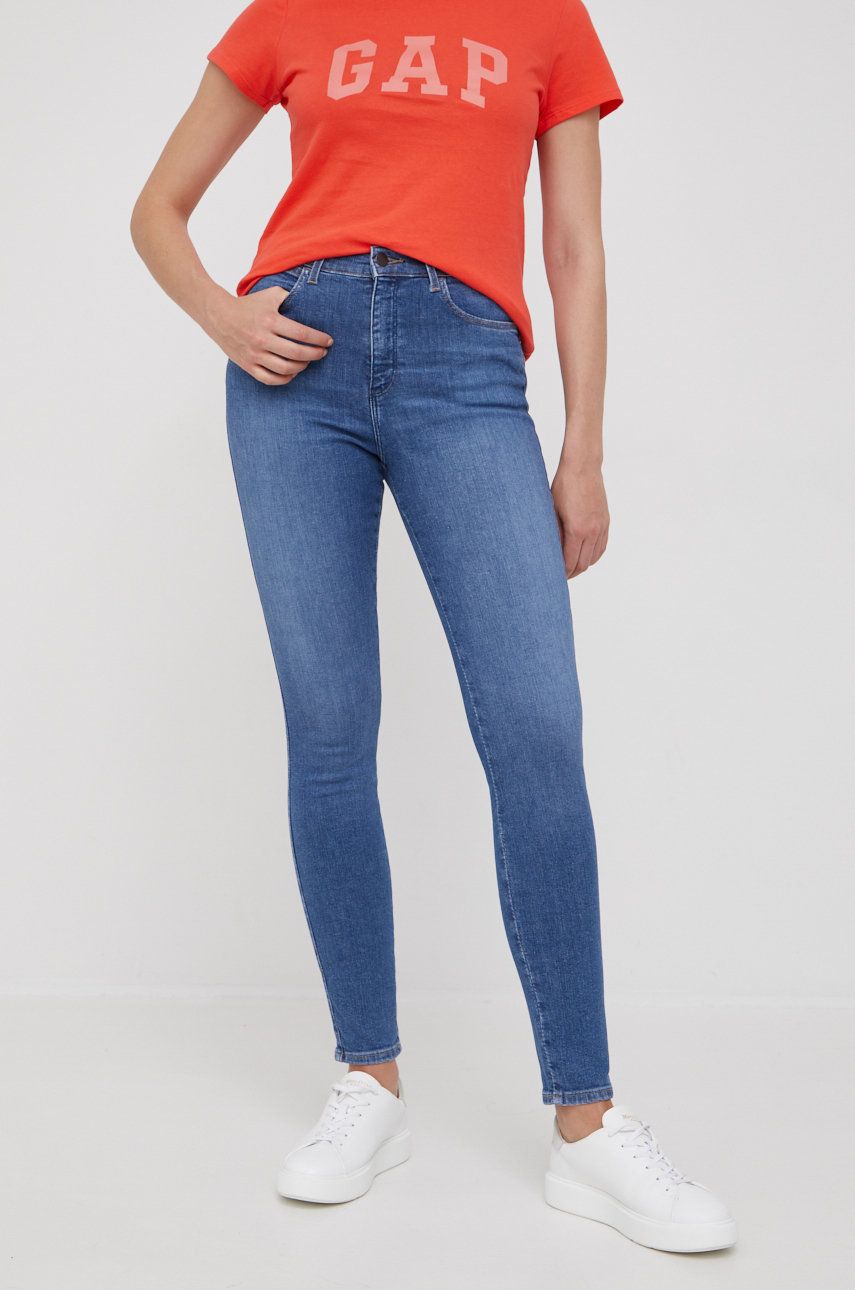 Wrangler jeansi High Rise Skinny Grow Wild femei , high waist answear.ro imagine megaplaza.ro