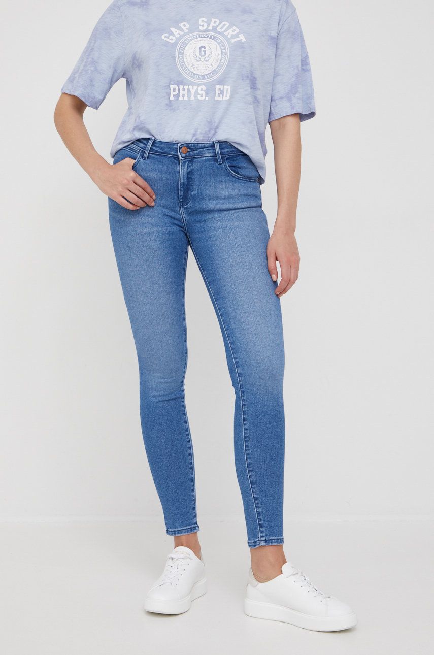 Wrangler jeansi Skinny Tidal Wave femei , medium waist answear imagine noua