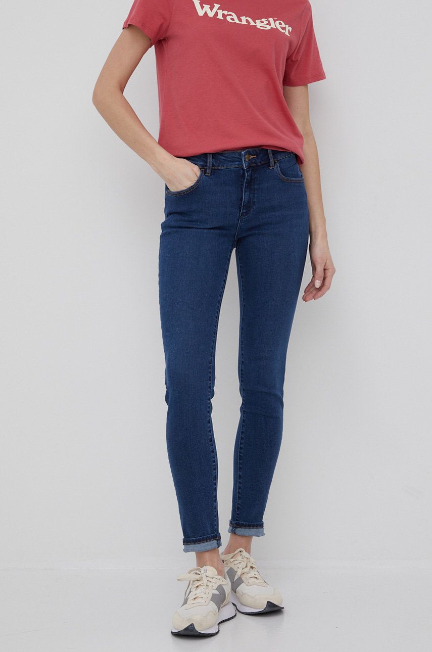 Wrangler jeansy SKINNY SOFT STAR damskie medium waist