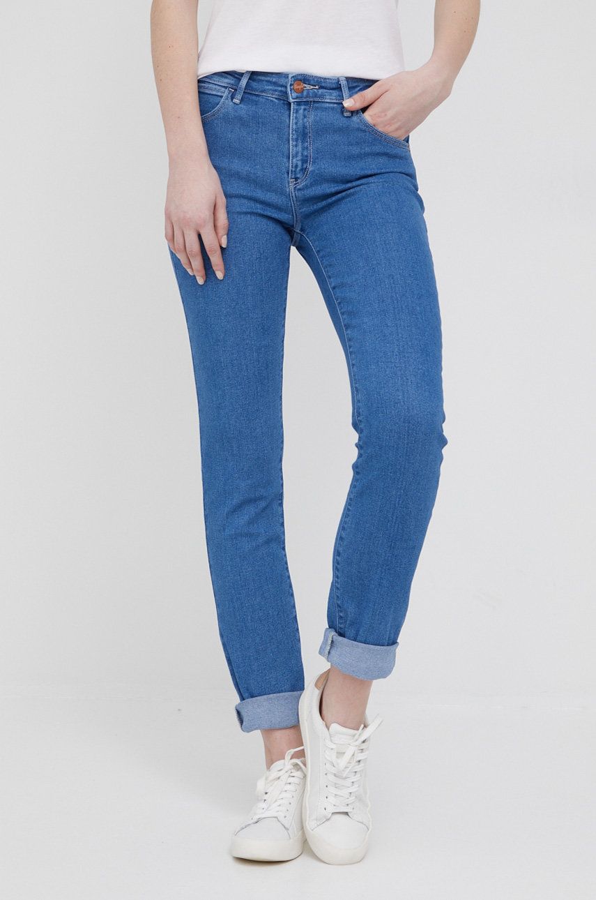 Wrangler jeansi Straight Seventies femei , medium waist answear.ro